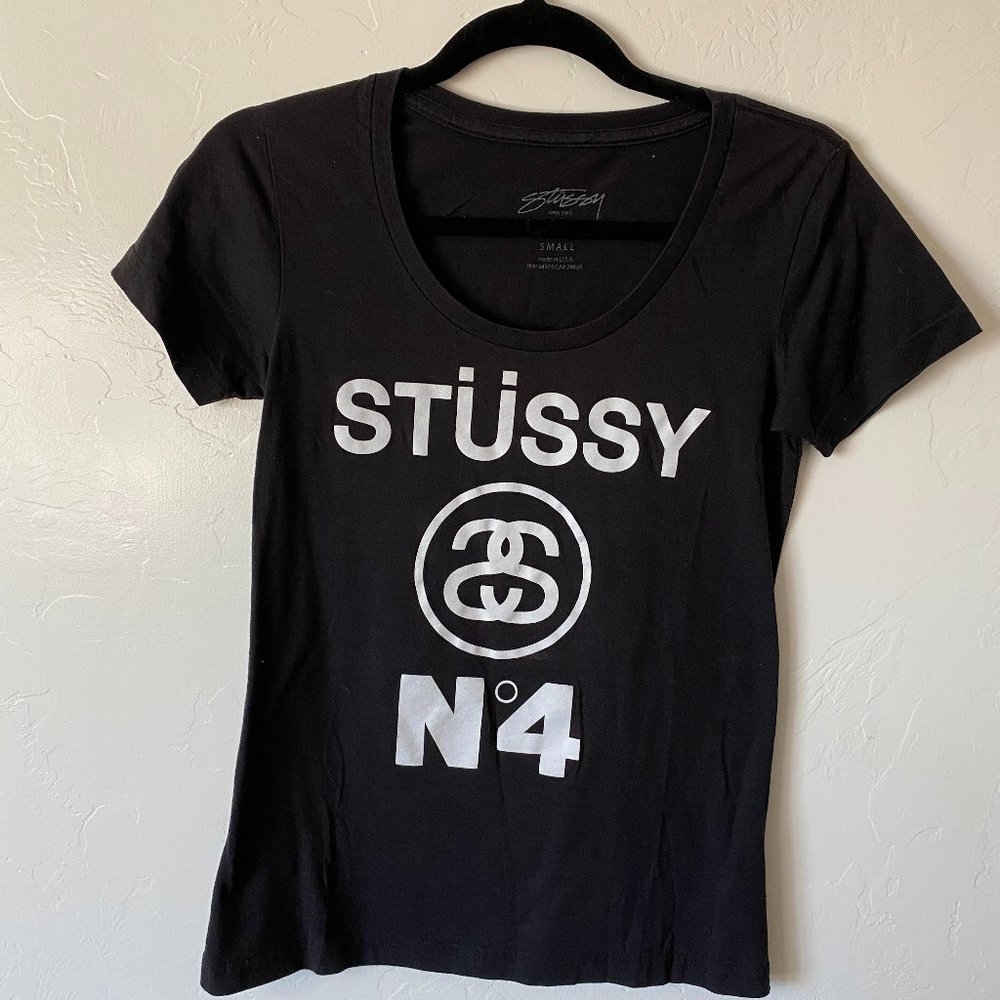 Stussy Women's Fit Logo Tee Small